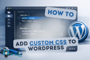 how to add custom CSS to WordPress